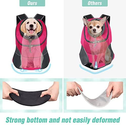 YUDODO Dog Front Carrier Backpack, Adjustable Breathable Dog Backpack - Image 7