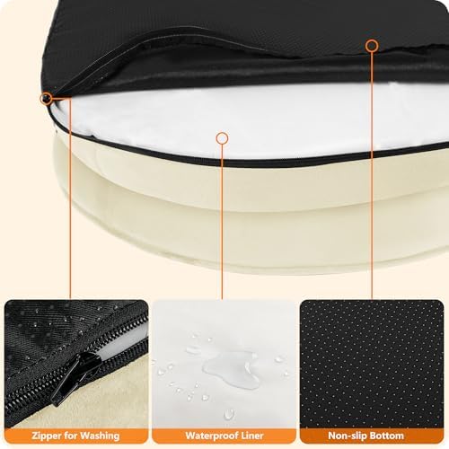 Dwanton Orthopedic Waterproof Medium Dog Bed Sofa, Gel Memory Foam - Image 6