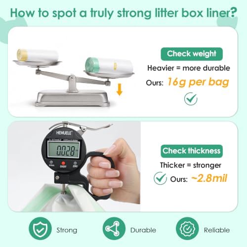 Robot Cat Litter Box Liners, 2.8 MIL Thick - Image 3
