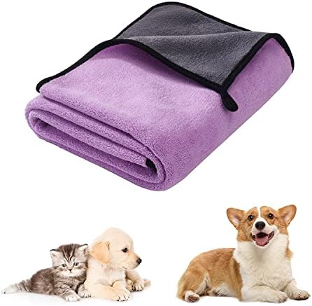 Dog Towel for Drying Dogs, Quick Drying Super Soft Microfiber Pet Towel Dog by Gesuche