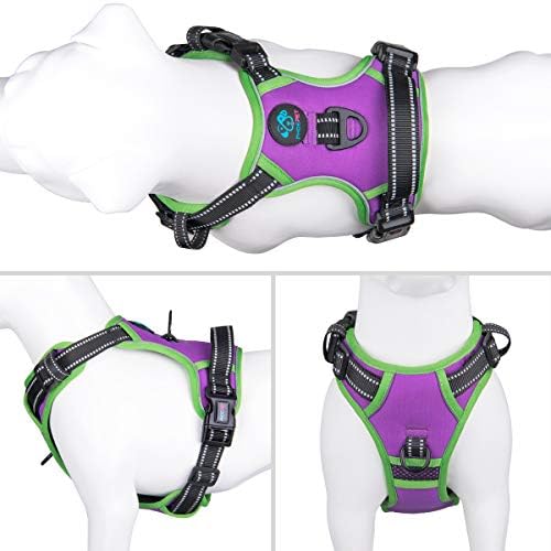 PHOEPET Reflective Dog Harness Large Breed Adjustable No Pull Vest - Image 2