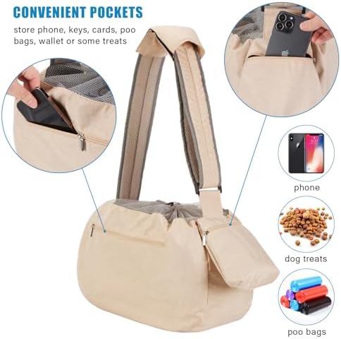 Ownpets XL Dog Sling 15-25lbs, Hands-Free Carrier - Image 2