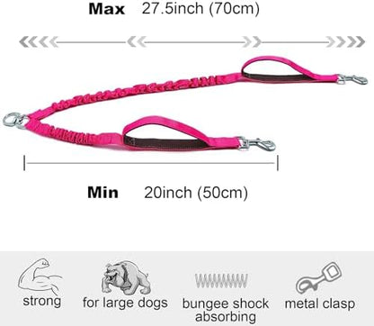 Dual Dog Leash Coupler Double Control Padded Handle - Image 3