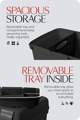HORZE Smart Grooming Box for Horses, Removable Tray, Non-Slip Step Stool - Image 4