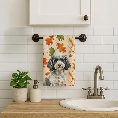 Caroline's Treasures Poodle Dogs Kitchen Towel 15x25 in - Image 2