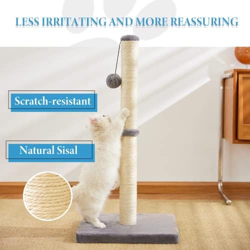 MeowHomm 32'' Tall Cat Scratching Post Cat Scratcher - Image 4