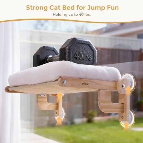 Pecute Foldable Cat Window Perch, Cloud-Soft Cat Bed - Image 4
