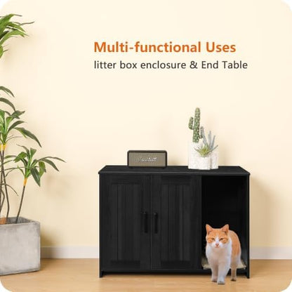 Dwanton Cat Litter Box Enclosure, - Image 2