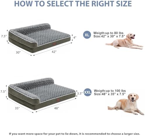 BFPETHOME Orthopedic Washable Dog Bed, Sleeping Couch - Image 4