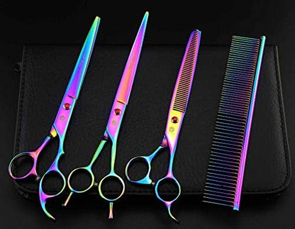 Purple Dragon 8 in Dog Grooming Scissors Set - Image 6