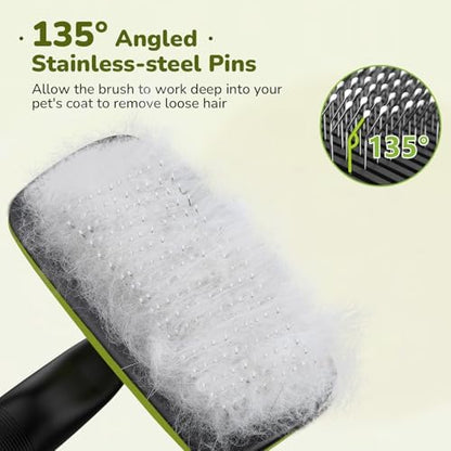 Pecute Skin Friendly Self-Cleaning Slicker Brush - Image 3