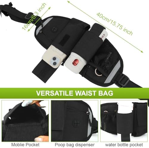 Hands Free Dog Leas, Double Waist Leash - Image 7