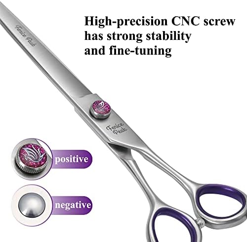 8'' Straight Dog Grooming Scissors - Image 2