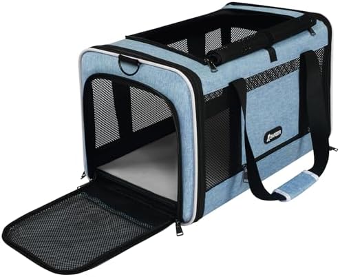 GAPZER Cat Carrier 18 x 11 x 11 Top Loading Soft Pet Travel Bag Over 15lbs by GAPZER