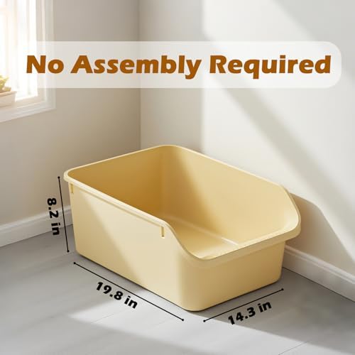 Large Cat Litter Box with High Sides, Cat Boxes - Image 6