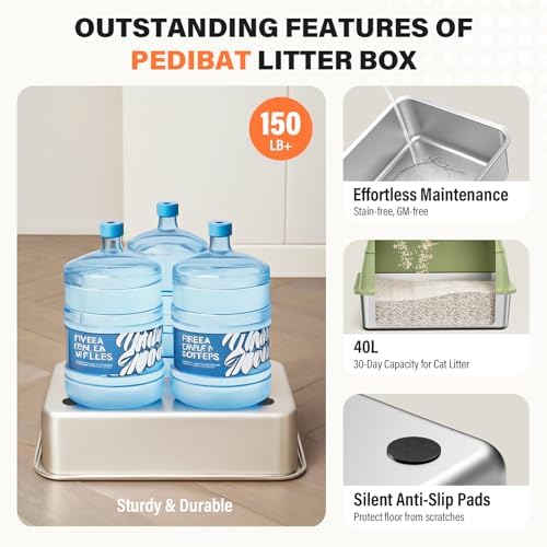 XL Stainless Steel Litter Box - Image 6