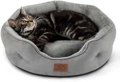 Bedsure Small Dog Bed Washable, Round Cat Beds by BEDSURE