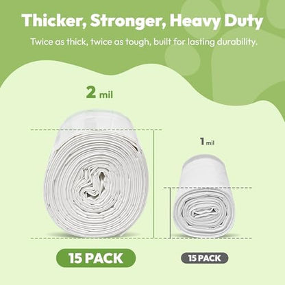 30 Pack Litter Box Liners, Large Drawstring Cat Litter Bags - Image 2