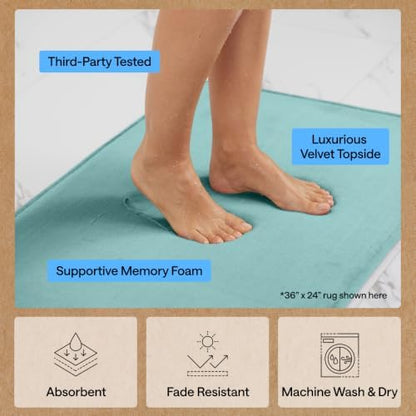 GORILLA GRIP® Memory Foam Bath Rug - Image 5