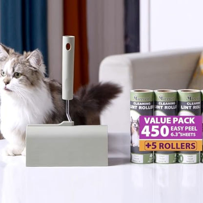 Large Lint Rollers for Pet Hair Extra Sticky，6.3'' Wide Remover - Image 2