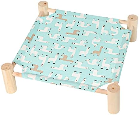 Patas Lague Cat Hammock Bed Small Eleveted Dog Bed 19x19 in Alpaca by PatasLague