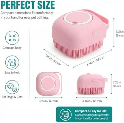 Soft Silicone Pet Bath Massage Brush - Image 2