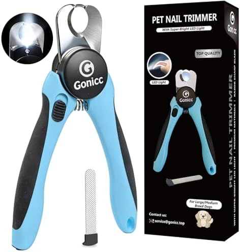 gonicc LED Pet Nail Clippers for Dogs & Cats by gonicc