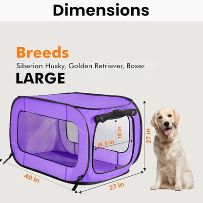 Portable Collapsible Pop Up Kennel - Image 2