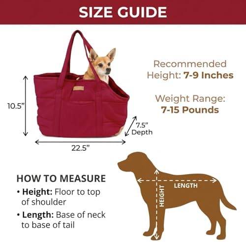 Plush Dog Purse Carrier for Small Dogs, Soft Tote - Image 5
