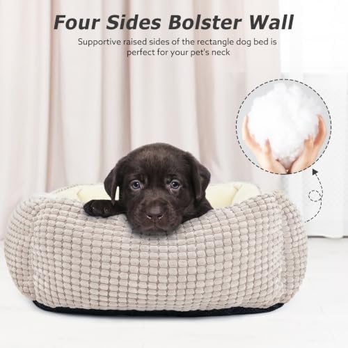 MIXJOY Dog Beds for Medium Dogs Washable, Rectangle Pet Bed Medium Size Dog - Image 6