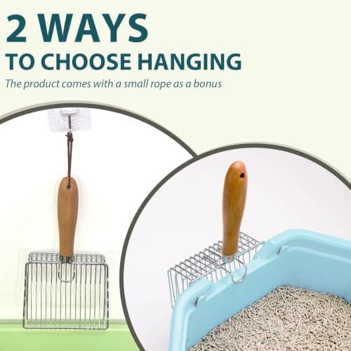 Cat Litter Scoop, Stainless Steel Kitty Metal Scooper - Image 6
