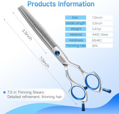 Thinning Shears for Dogs Professional Dog Grooming Scissors Pet Thinners Shear - Image 6