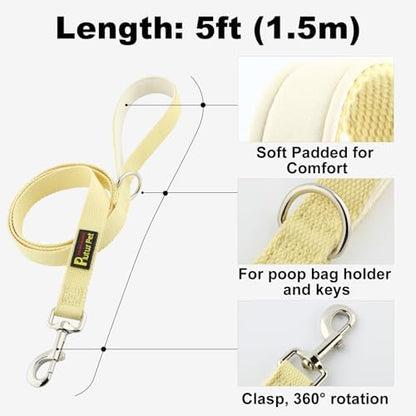 Plutus Pet Cotton Dog Harness and Leash Set, Reflective and Soft Padded - Image 5