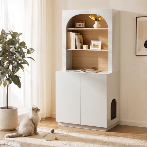 Amunrbrek Tall Cat Litter Box Enclosure by Amunrbrek