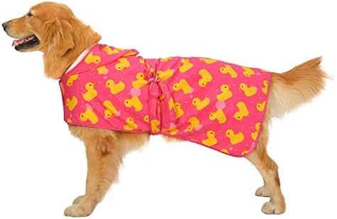 HDE Hooded Dog Bathrobe Quick Dry Towel Wrap - Image 3