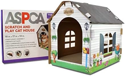 ASPCA Cardboard Cat House Hideaway Playhouse - Image 2
