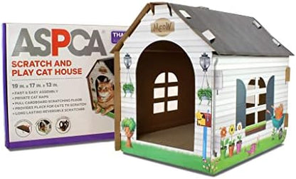 ASPCA Cardboard Cat House Hideaway Playhouse - Image 2