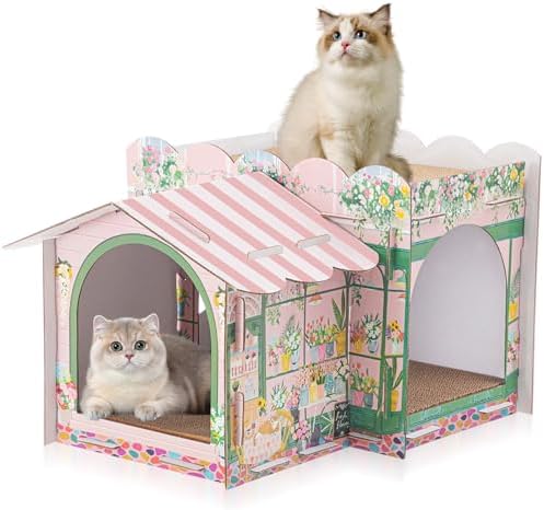2 Story Cardboard Cat House by Lineshading
