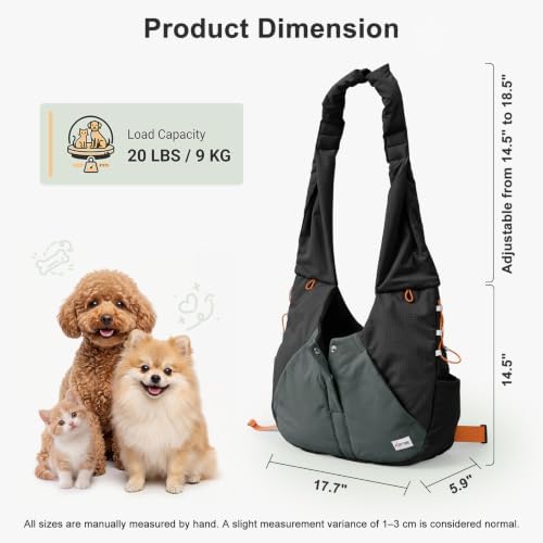 FURTIME Dog Sling Carrier, Puppy Sling - Image 3