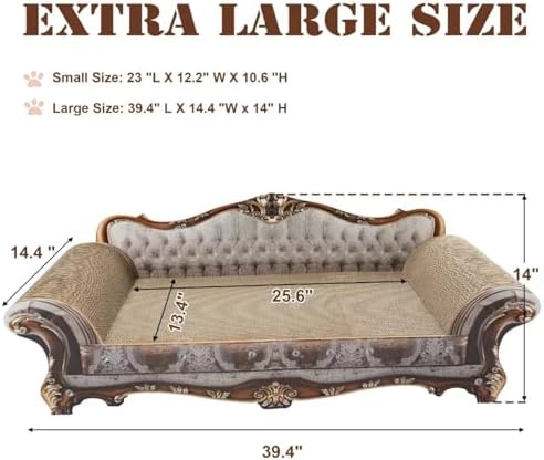 COOZMENT Sofa Shaped Scratching Couch, Thick Scratching Cardboard, Lounge Bed - Image 2