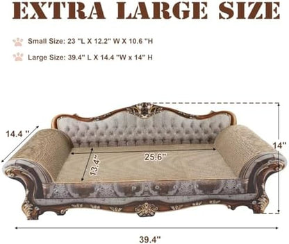 COOZMENT Sofa Shaped Scratching Couch, Thick Scratching Cardboard, Lounge Bed - Image 2