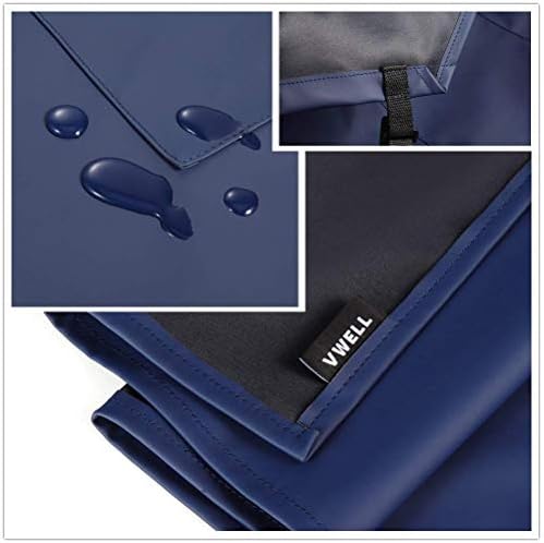 Waterproof Rubber Apron Adjustable Dishwasher Blue Work Apron - Image 2