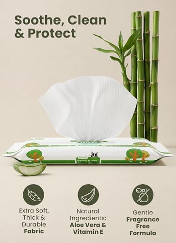 Pogi's Dog Wipes for Travel, Paws & Butt, Fragrance Free, 6 Packs of 20 - Image 3