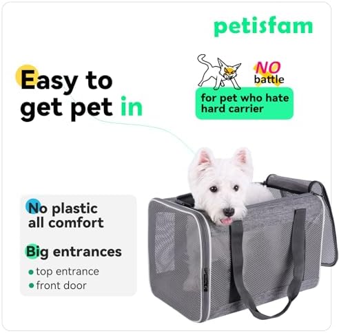 Soft Pet Carrier Bag for Cats and Puppy Under 20 lbs. Sturdy, Comfortable and - Image 2