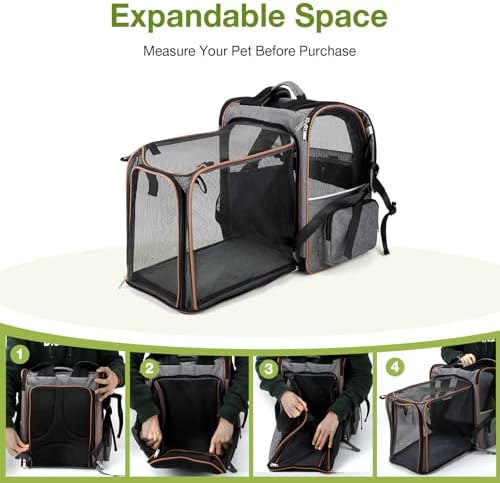 Cat Carrier Backpack, Expandable Pet Carrier - Image 4