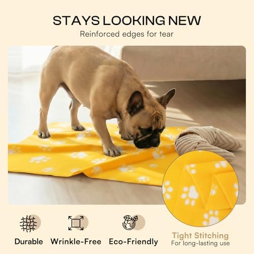 LINENLUX Fleece Dog Blankets 6-Pack, Soft Stretchy - Image 3