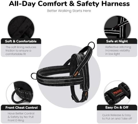 Didog No Pull Dog Harness for Small Dogs, Soft Flannel Padded - Image 5
