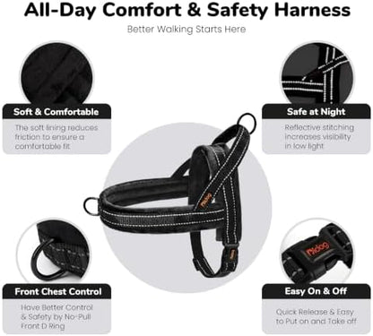 Didog No Pull Dog Harness for Small Dogs, Soft Flannel Padded - Image 5