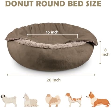JOEJOY Small Dog Bed Cat Bed - Image 5