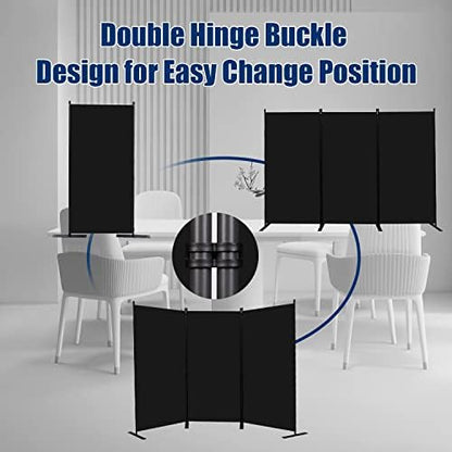 Room Divider 3 Panel-102''Wide, 6FT Room Dividers and Folding Privacy Screen - Image 4
